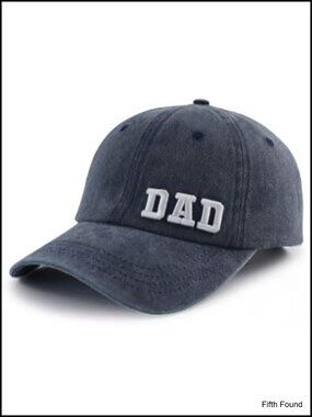 Men's Adjustable Cotton Baseball Cap with Dad Embroidery Gifts